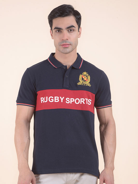 T-Shirt for Men | Breathable & Soft with Color Fastness Regular Fit Round Neck Poly Cotton Fabric Printed Pattern