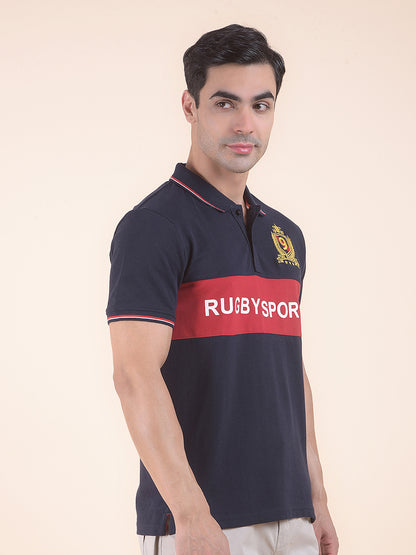 T-Shirt for Men | Breathable & Soft with Color Fastness Regular Fit Round Neck Poly Cotton Fabric Printed Pattern