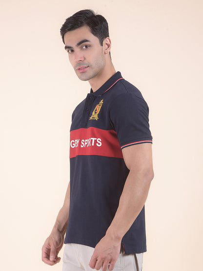 T-Shirt for Men | Breathable & Soft with Color Fastness Regular Fit Round Neck Poly Cotton Fabric Printed Pattern
