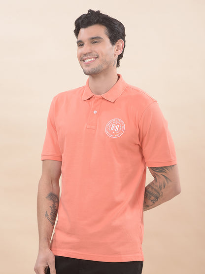 T-Shirt for Men | Breathable & Soft with Color Fastness Regular Fit Polo Neck Poly Cotton Fabric Solid Pattern