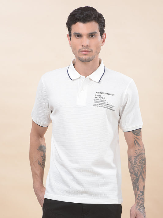T-Shirt for Men | Breathable & Soft with Color Fastness Regular Fit Polo Neck Poly Cotton Fabric Solid Pattern