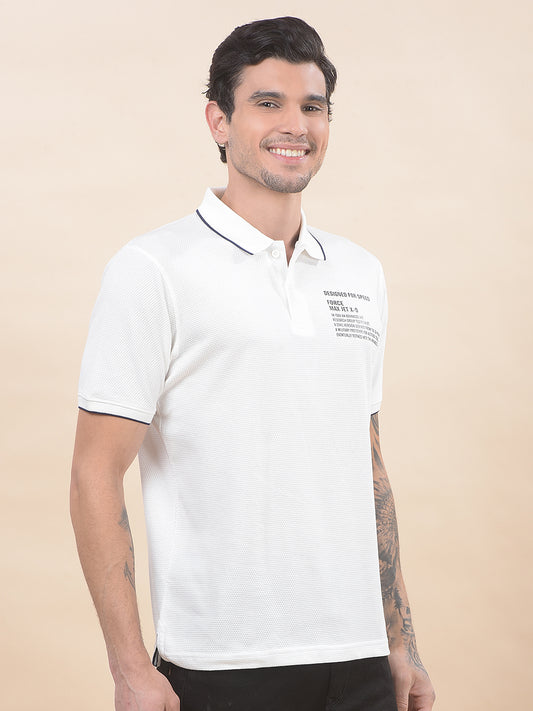 T-Shirt for Men | Breathable & Soft with Color Fastness Regular Fit Polo Neck Poly Cotton Fabric Solid Pattern