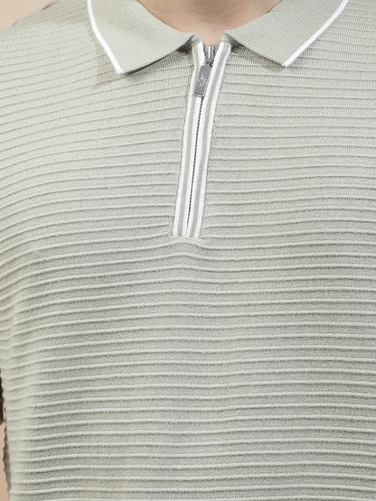 T-Shirt for Men | Breathable & Soft with Color Fastness Regular Fit Polo Neck Poly Cotton Fabric Solid Pattern