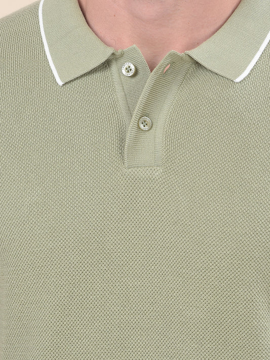 T-Shirt for Men | Breathable & Soft with Color Fastness Regular Fit Polo Neck Poly Cotton Fabric Cotton Blend Pattern