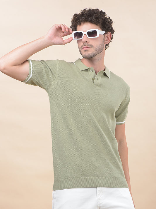T-Shirt for Men | Breathable & Soft with Color Fastness Regular Fit Polo Neck Poly Cotton Fabric Cotton Blend Pattern