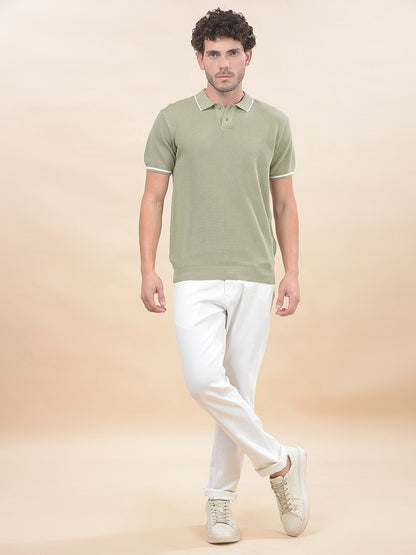 T-Shirt for Men | Breathable & Soft with Color Fastness Regular Fit Polo Neck Poly Cotton Fabric Cotton Blend Pattern