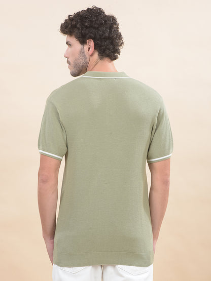 T-Shirt for Men | Breathable & Soft with Color Fastness Regular Fit Polo Neck Poly Cotton Fabric Cotton Blend Pattern