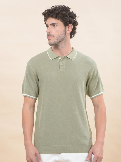 T-Shirt for Men | Breathable & Soft with Color Fastness Regular Fit Polo Neck Poly Cotton Fabric Cotton Blend Pattern