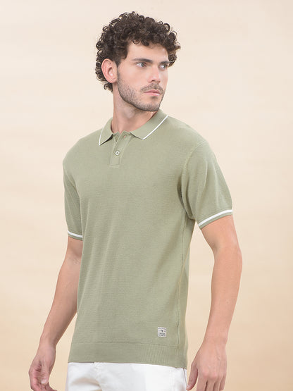T-Shirt for Men | Breathable & Soft with Color Fastness Regular Fit Polo Neck Poly Cotton Fabric Cotton Blend Pattern