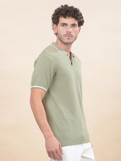 T-Shirt for Men | Breathable & Soft with Color Fastness Regular Fit Polo Neck Poly Cotton Fabric Cotton Blend Pattern
