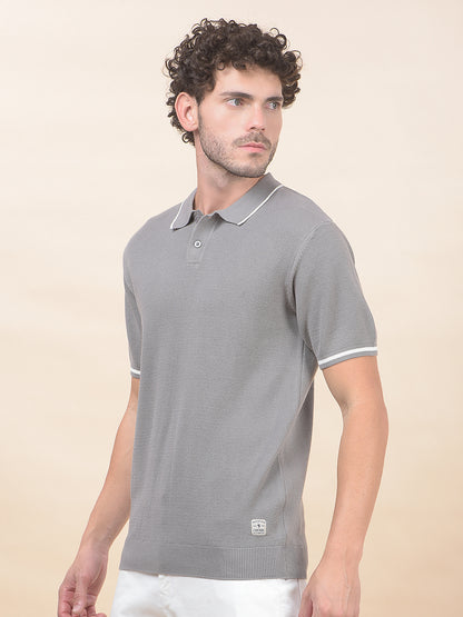 T-Shirt for Men | Breathable & Soft with Color Fastness Regular Fit Polo Neck Poly Cotton Fabric Cotton Blend Pattern