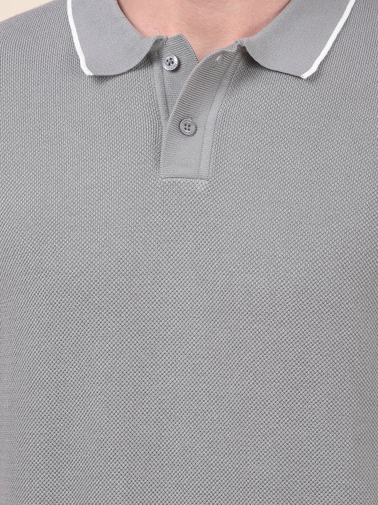 T-Shirt for Men | Breathable & Soft with Color Fastness Regular Fit Polo Neck Poly Cotton Fabric Cotton Blend Pattern