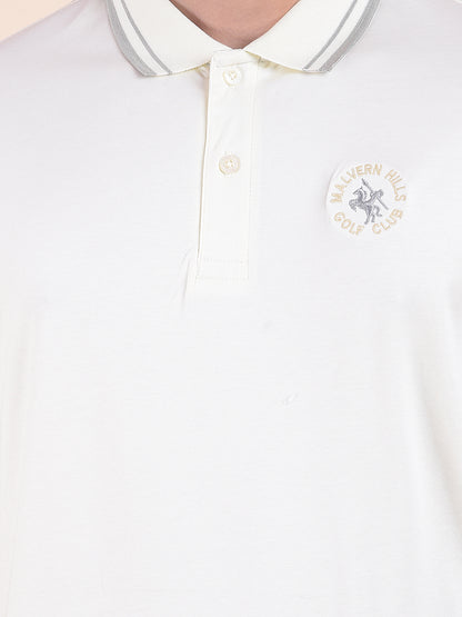 T-Shirt for Men | Breathable & Soft with Color Fastness Regular Fit Polo Neck Cotton Fabric Solid Pattern