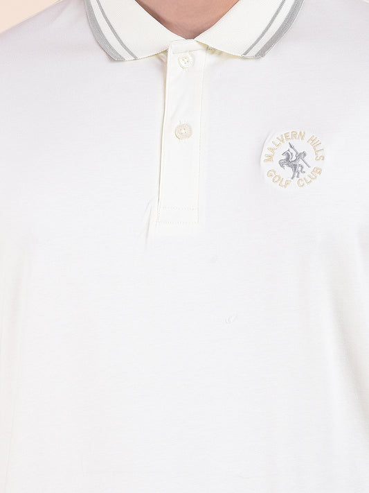 T-Shirt for Men | Breathable & Soft with Color Fastness Regular Fit Polo Neck Cotton Fabric Solid Pattern