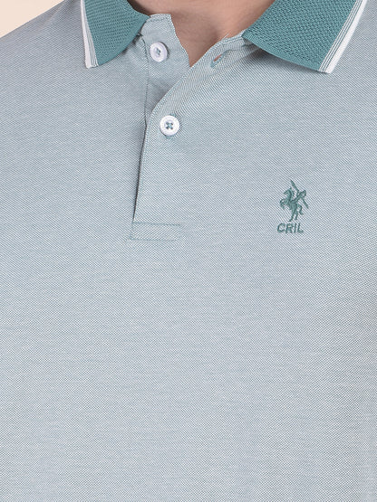 T-Shirt for Men | Breathable & Soft with Color Fastness Regular Fit Polo Neck Poly Cotton Fabric Solid Pattern