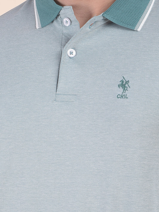 T-Shirt for Men | Breathable & Soft with Color Fastness Regular Fit Polo Neck Poly Cotton Fabric Solid Pattern