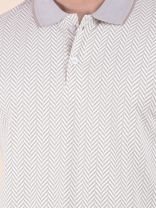 T-Shirt for Men | Breathable & Soft with Color Fastness Regular Fit Round Neck Poly Cotton Fabric Printed Pattern