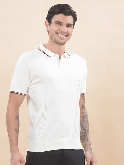 T-Shirt for Men | Breathable & Soft with Color Fastness Regular Fit Polo Neck Poly Cotton Fabric Cotton Blend Pattern