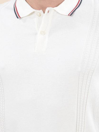 T-Shirt for Men | Breathable & Soft with Color Fastness Regular Fit Polo Neck Poly Cotton Fabric Cotton Blend Pattern