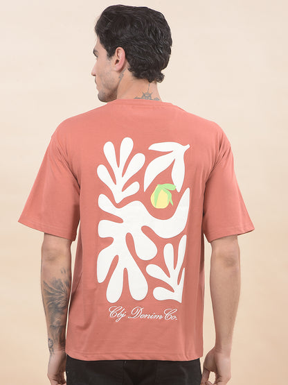 T-Shirt for Men | Breathable & Soft with Color Fastness Regular Fit Round Neck Poly Cotton Fabric Printed Pattern