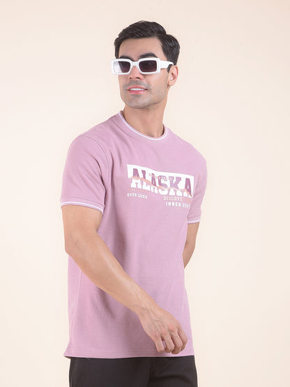 T-Shirt for Men | Breathable & Soft with Color Fastness Regular Fit Round Neck Poly Cotton Fabric Printed Pattern