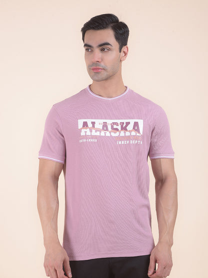 T-Shirt for Men | Breathable & Soft with Color Fastness Regular Fit Round Neck Poly Cotton Fabric Printed Pattern