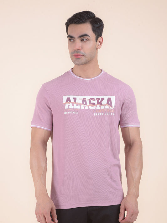 T-Shirt for Men | Breathable & Soft with Color Fastness Regular Fit Round Neck Poly Cotton Fabric Printed Pattern