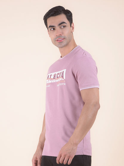 T-Shirt for Men | Breathable & Soft with Color Fastness Regular Fit Round Neck Poly Cotton Fabric Printed Pattern