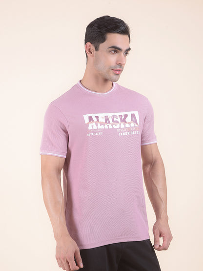 T-Shirt for Men | Breathable & Soft with Color Fastness Regular Fit Round Neck Poly Cotton Fabric Printed Pattern