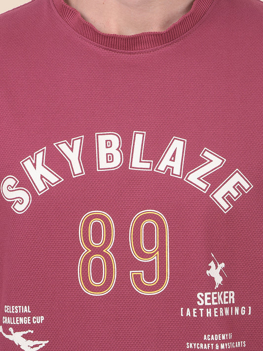 T-Shirt for Men | Breathable & Soft with Color Fastness Regular Fit Round Neck Poly Cotton Fabric Printed Pattern