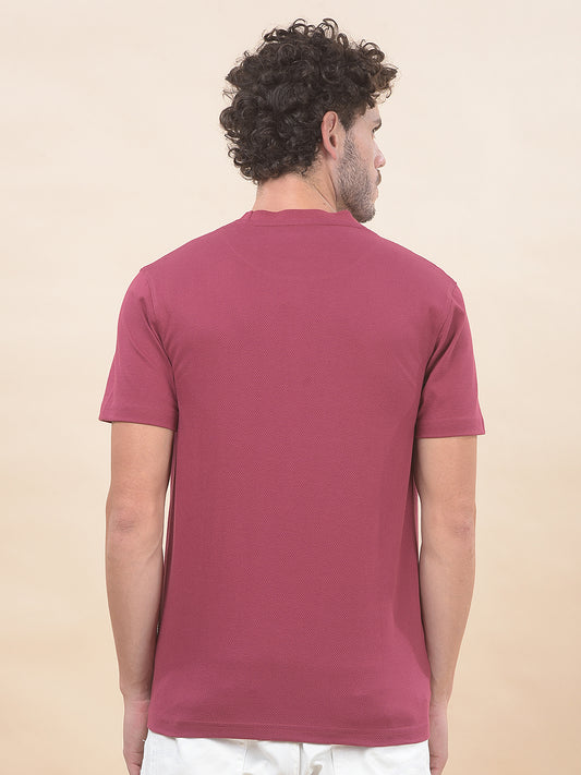 T-Shirt for Men | Breathable & Soft with Color Fastness Regular Fit Round Neck Poly Cotton Fabric Printed Pattern