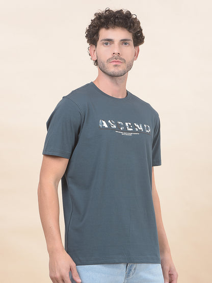 T-Shirt for Men | Breathable & Soft with Color Fastness Regular Fit Round Neck Cotton Blend Fabric Printed Pattern