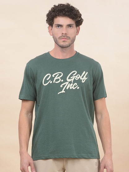 T-Shirt for Men | Breathable & Soft with Color Fastness Regular Fit Round Neck Poly Cotton Fabric Printed Pattern