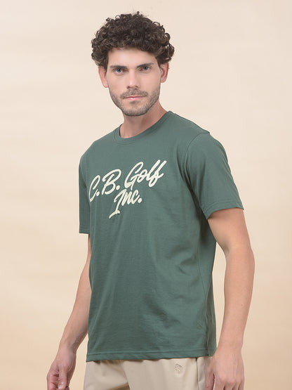 T-Shirt for Men | Breathable & Soft with Color Fastness Regular Fit Round Neck Poly Cotton Fabric Printed Pattern