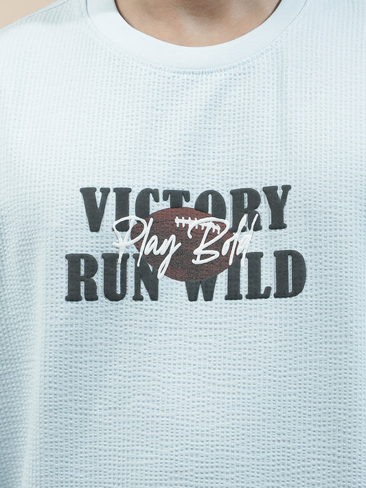 T-Shirt for Men | Breathable & Soft with Color Fastness Regular Fit Round Neck Poly Cotton Fabric Printed Pattern