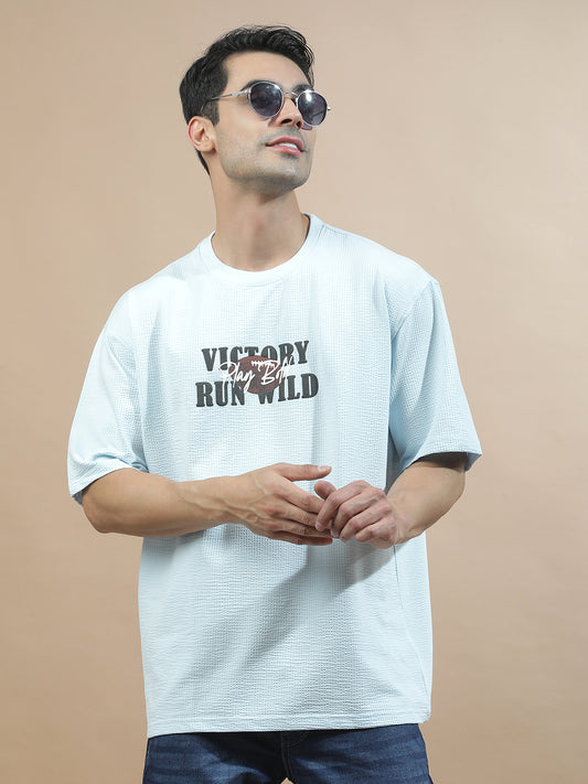 T-Shirt for Men | Breathable & Soft with Color Fastness Regular Fit Round Neck Poly Cotton Fabric Printed Pattern