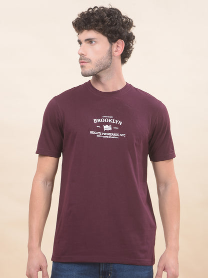 T-Shirt for Men | Breathable & Soft with Color Fastness Regular Fit Round Neck Poly Cotton Fabric Printed Pattern
