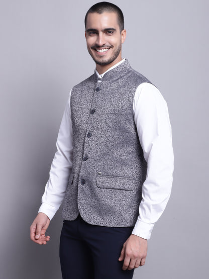 Cantabil Men Grey Waist Coat (7141528076427)