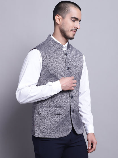 Cantabil Men Grey Waist Coat (7141528076427)