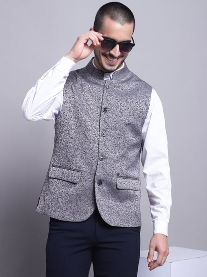 Cantabil Men Grey Waist Coat (7141528076427)