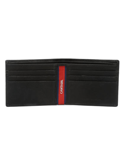 Men Black Bifold Wallet