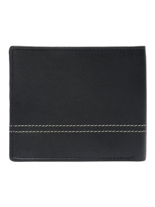 Men Blue Bifold Wallet