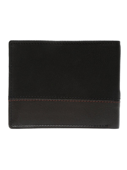 Men Black Bifold Wallet