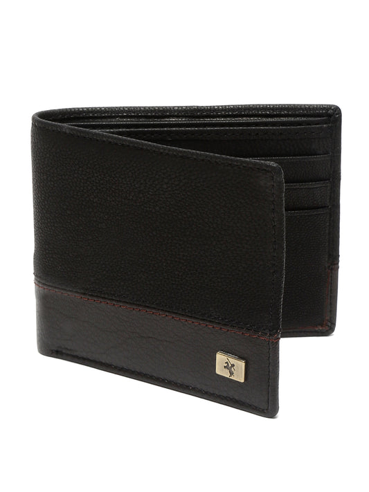 Men Black Bifold Wallet