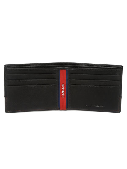 Men Black Bifold Wallet