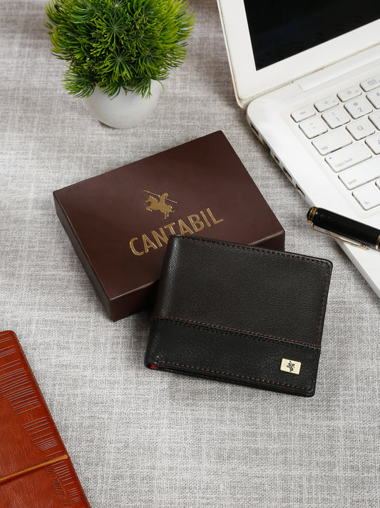 Men Brown Bifold Wallet