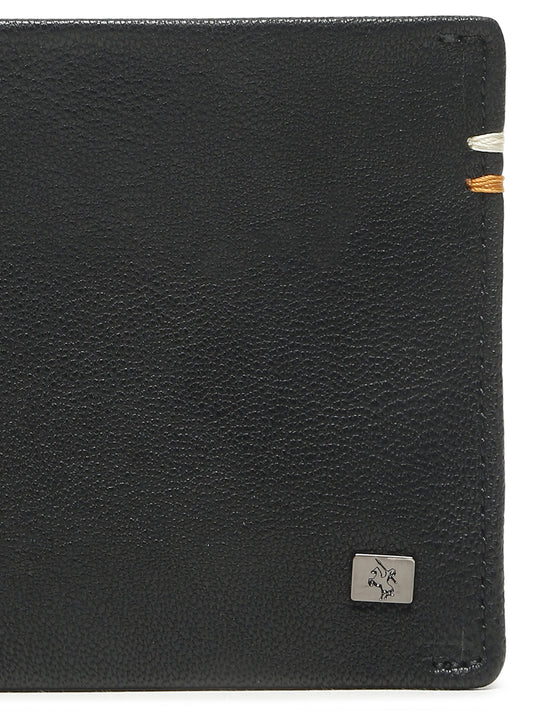 Men Black Bifold Wallet