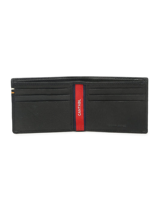 Men Black Bifold Wallet