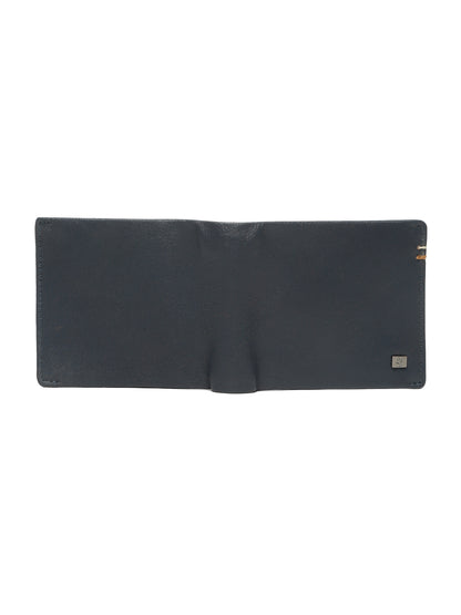 Men Navy Blue Bifold Wallet