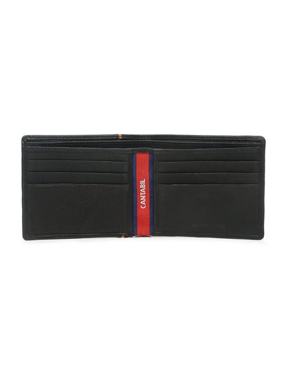 Men Black Bifold Wallet